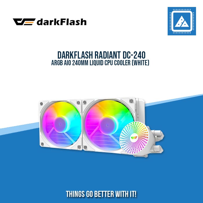 DARKFLASH RADIANT DC-240 ARGB AIO 240MM LIQUID CPU COOLER DARKFLASH RADIANT DC-240 ARGB AIO 240MM LIQUID CPU COOLER